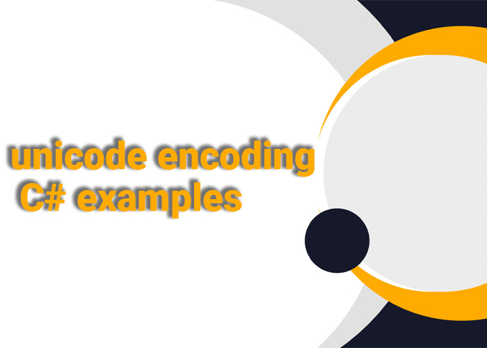 unicode encoding c# examples